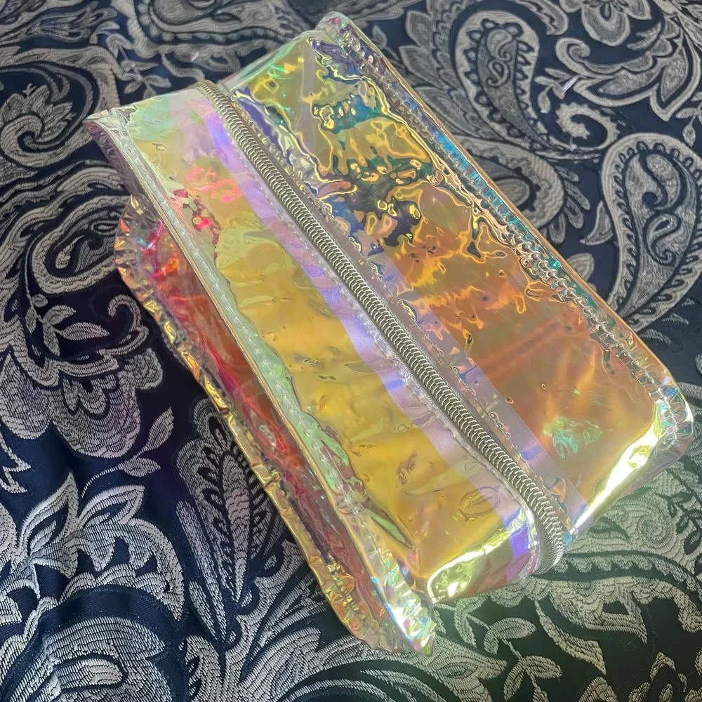 Anastasia Beverly Hills Iridescent Cosmetic zippered‎ plastic Pouch Bag Sephora